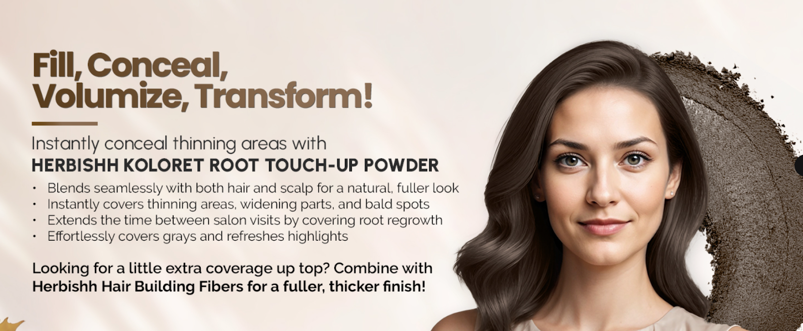 Medium Brown Koloret Root Touch Up Powder– 10 gm