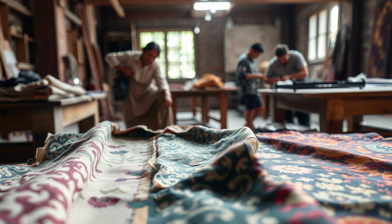 restoring textile patterns