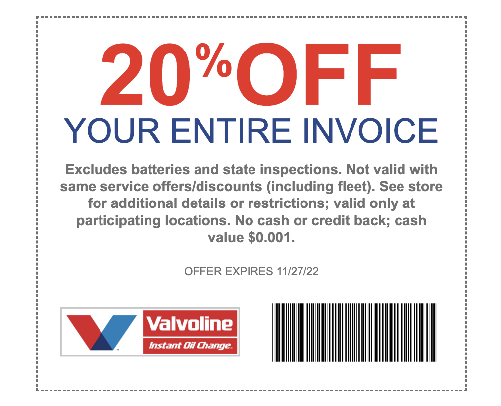 Valvoline holiday marketing email example