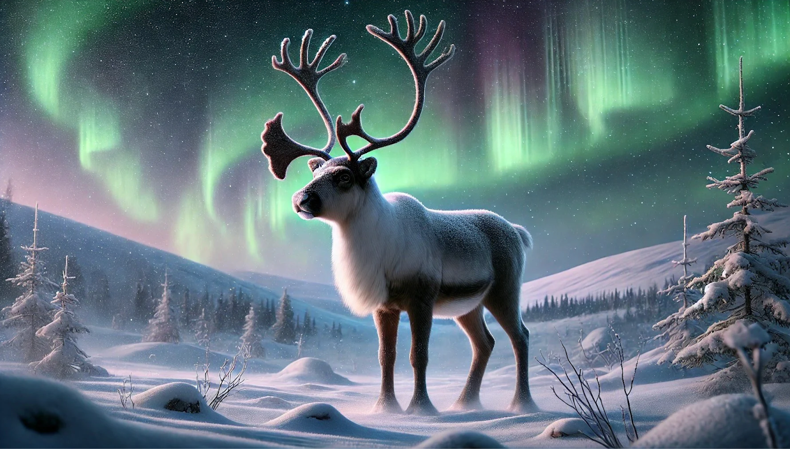 A picture of a snow reindeer for Vaadin 24.6 release