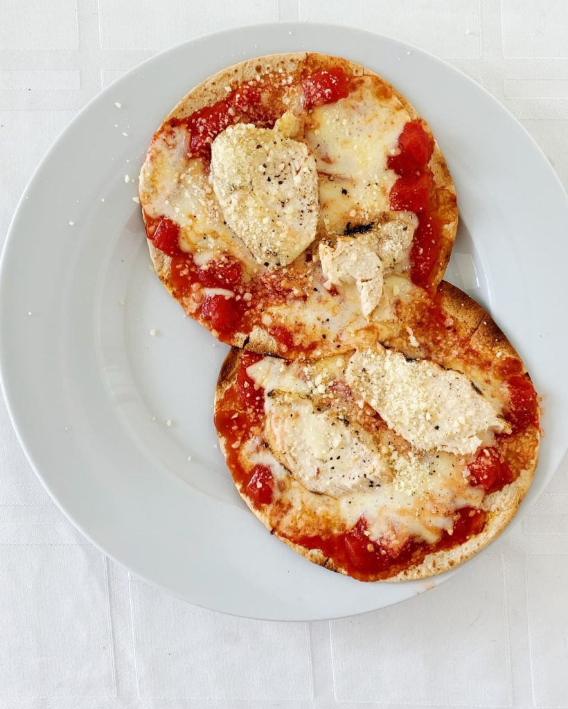 Tortilla Pizza with Chicken