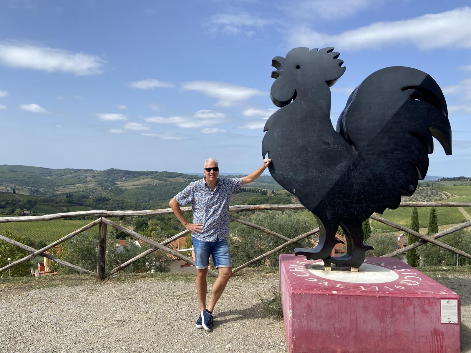 Author Dennis Woudt in Chianti Classico Tuscany