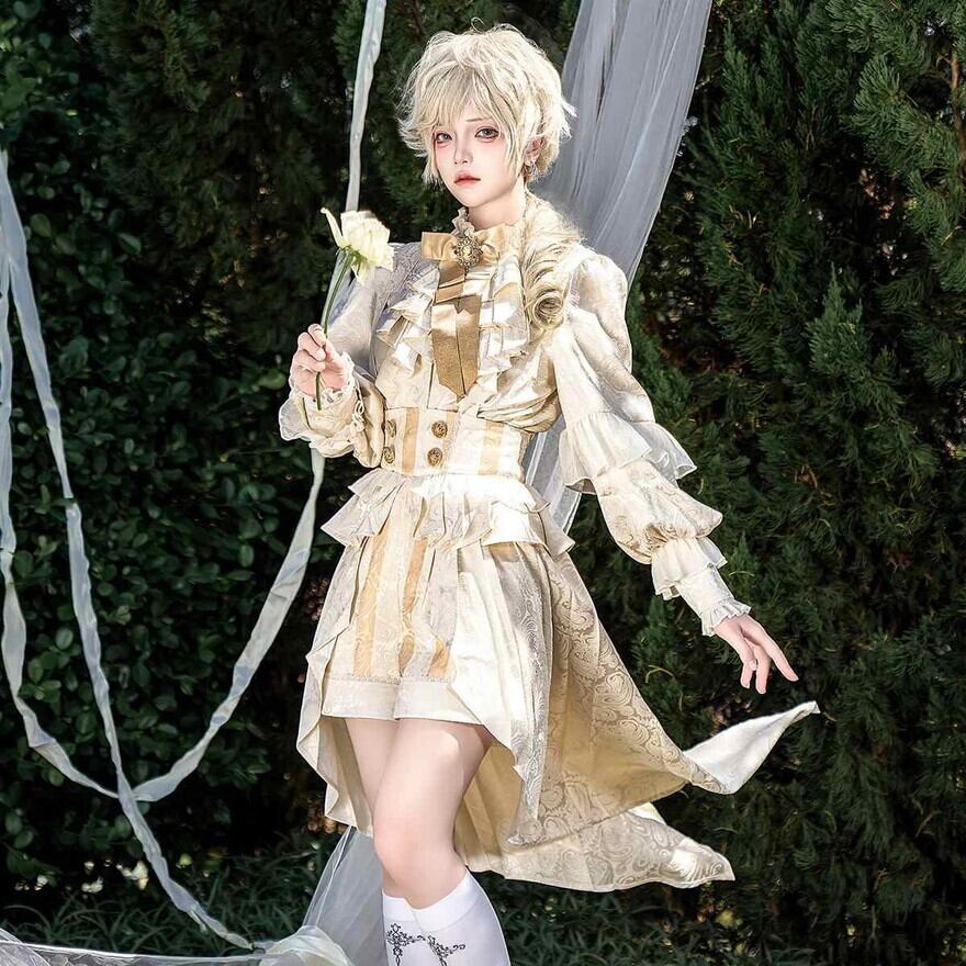 上品で高貴なシルエットがおしゃれ増しする王子系 少年装 男装セットアップ