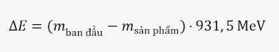 Năng lượng tỏa ra trong phân rã Phóng xạ anpha | Blog Góc Vật lí
