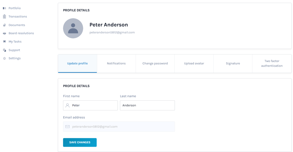 profile details 