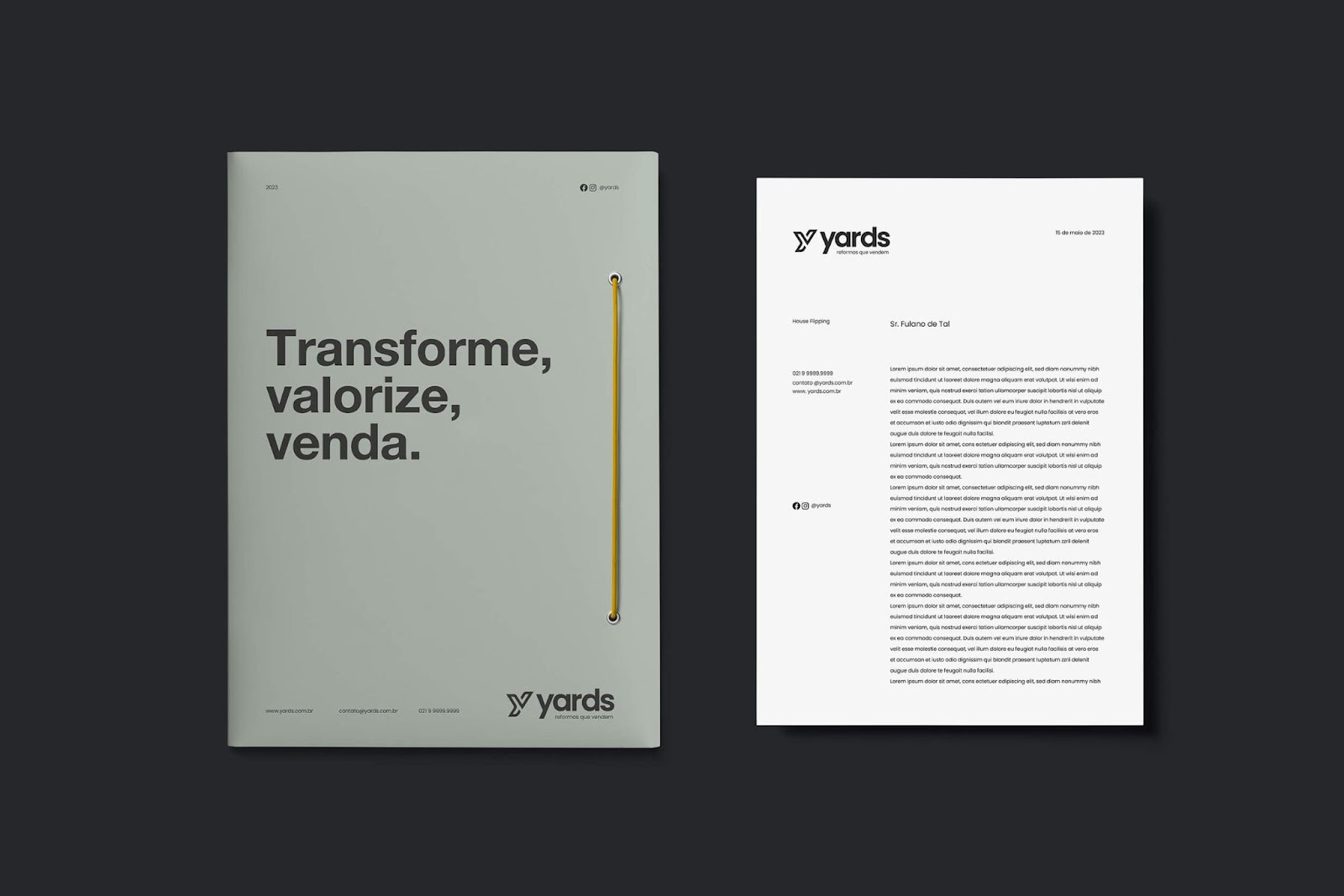 Image from the Branding: YARDS Redefining Property Renovations Through Design  article on Abduzeedo