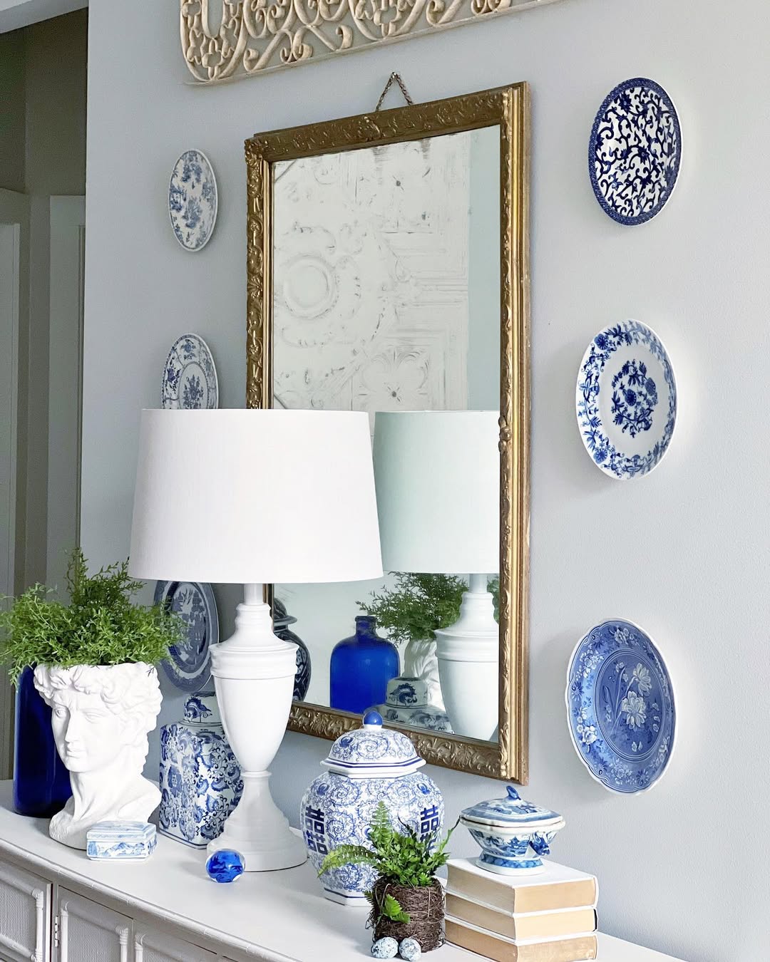 Classic Blue And White Elegance