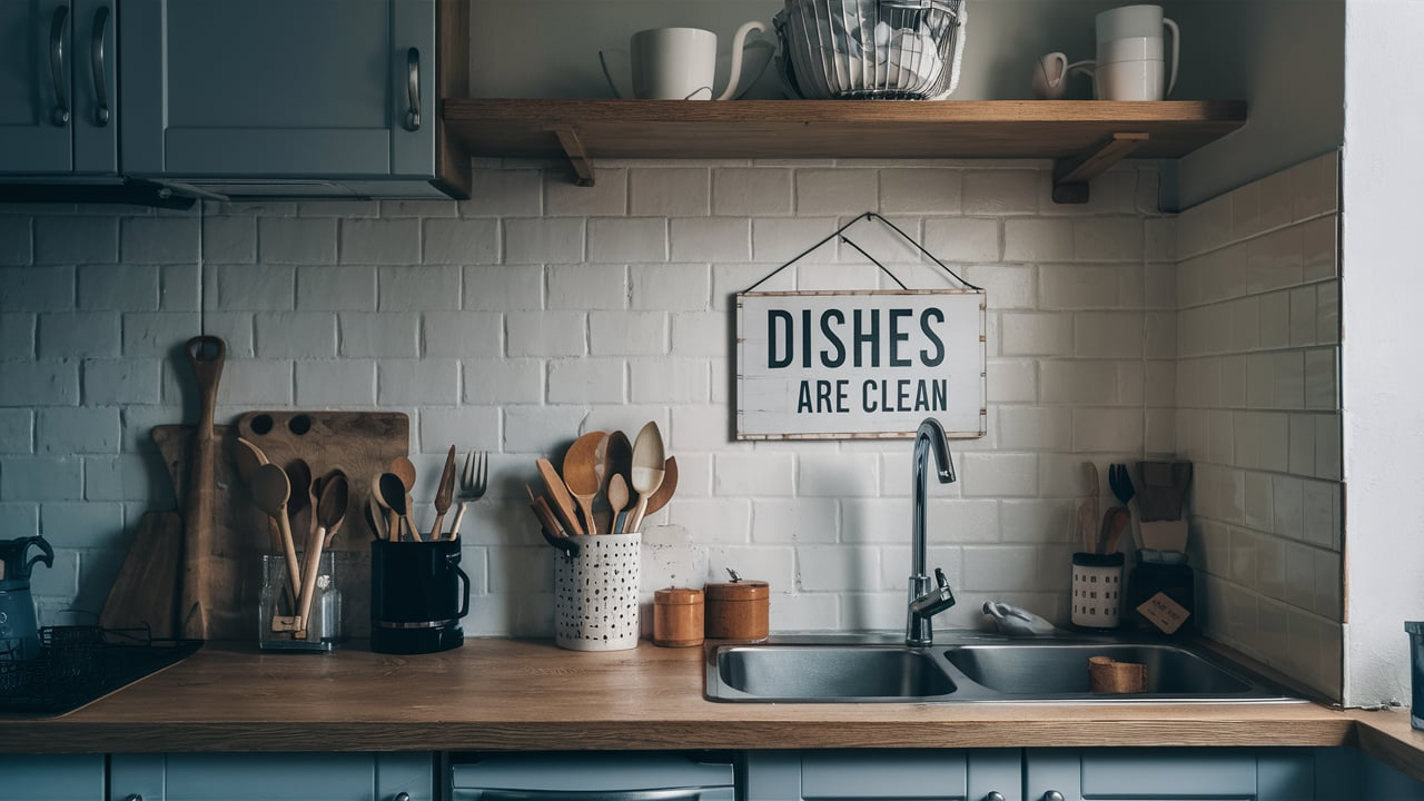 Dishes Are Clean Sign Target