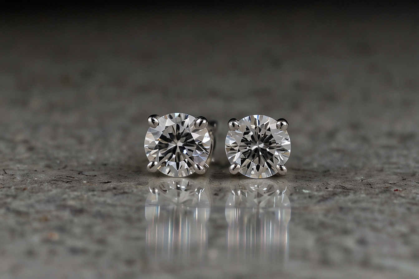 .92 ct lab-created diamond studs