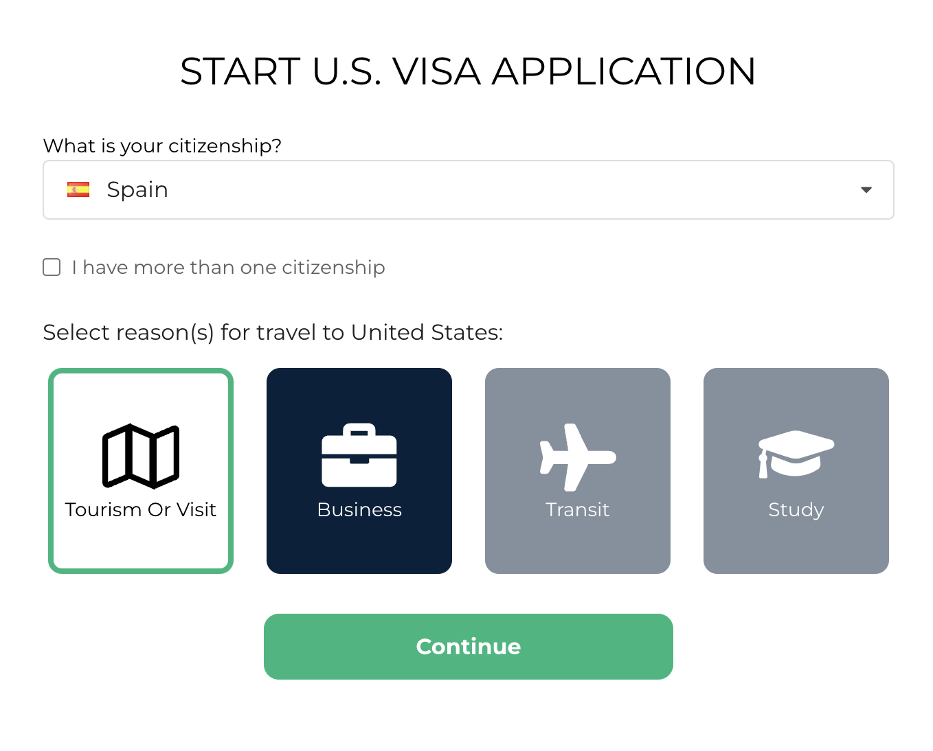 como solicitar visa para estados unidos desde españa