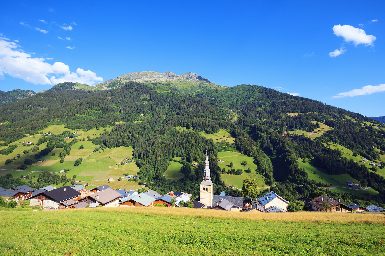 Famous village in french alps