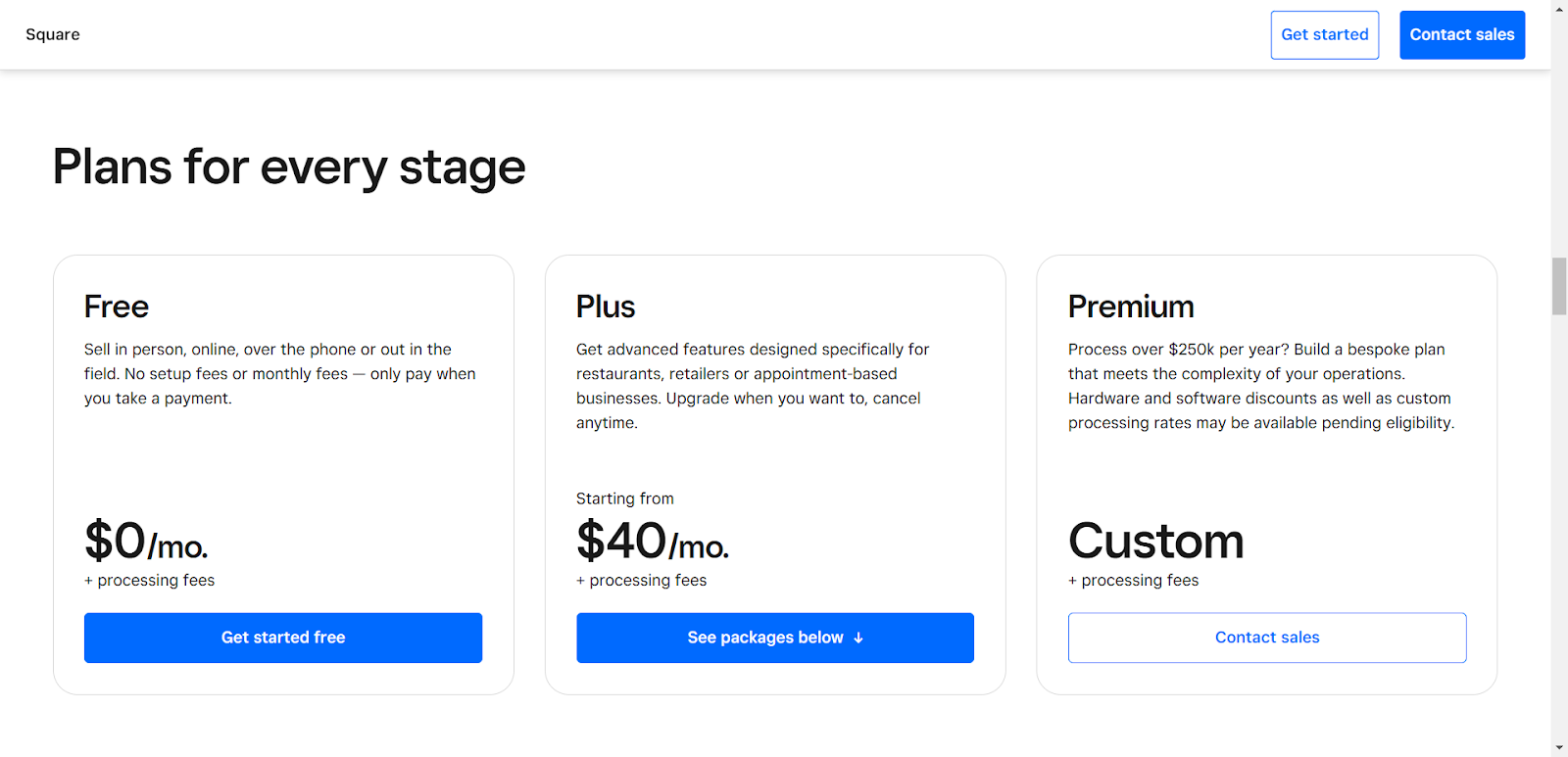 Square Invoices Pricing