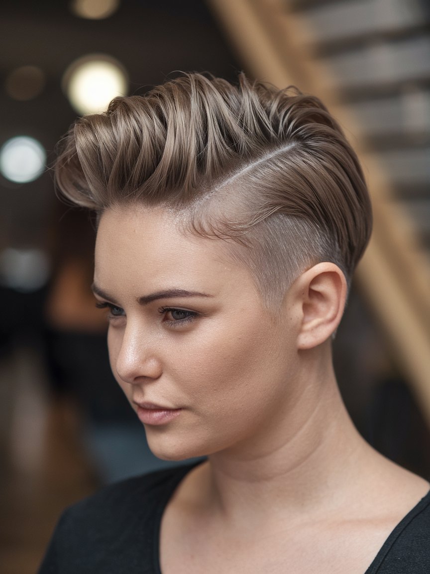 29. Pixie Haircut with a Quiff