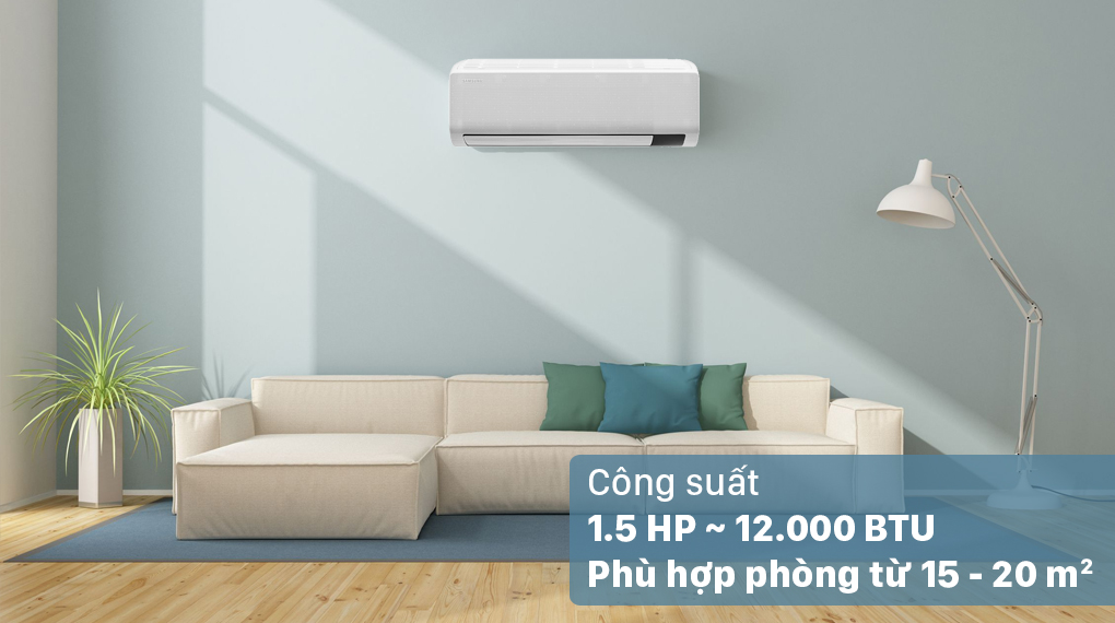 Máy lạnh Samsung Wind-Free Inverter 1.5 HP AR13TYGCDWKNSV - Công suất 1.5 HP