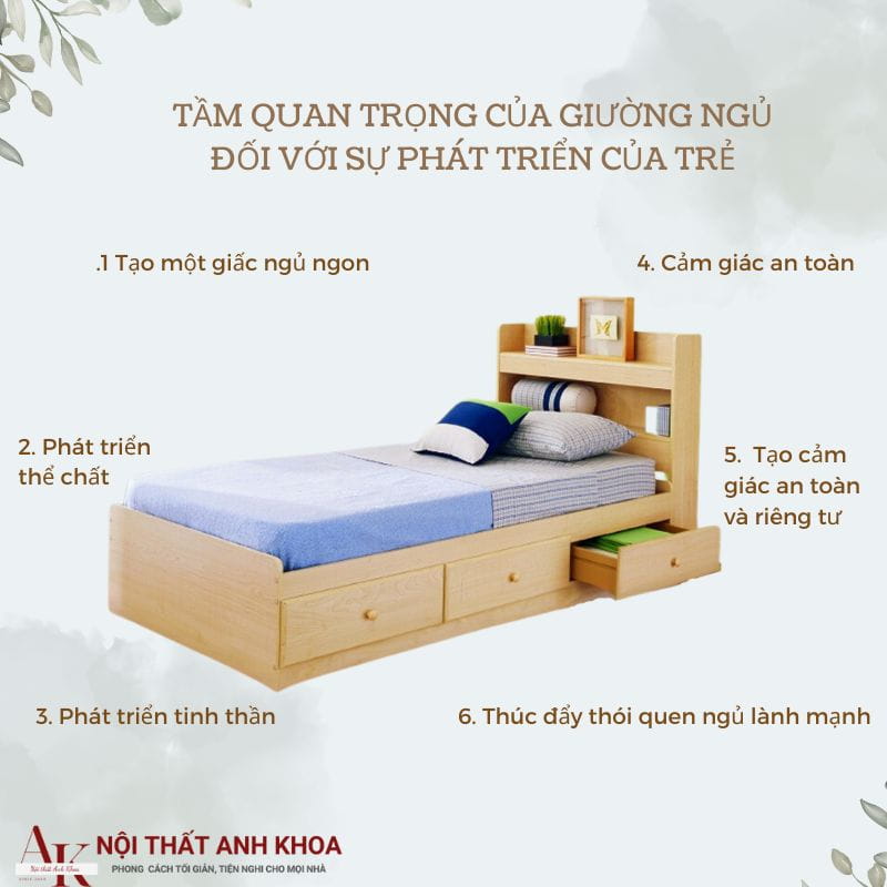 Tầm quang trọng của giường ngủ đối với sự phát triển của trẻ