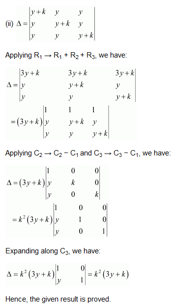 NCERT Solutions class 12 Maths Determinants