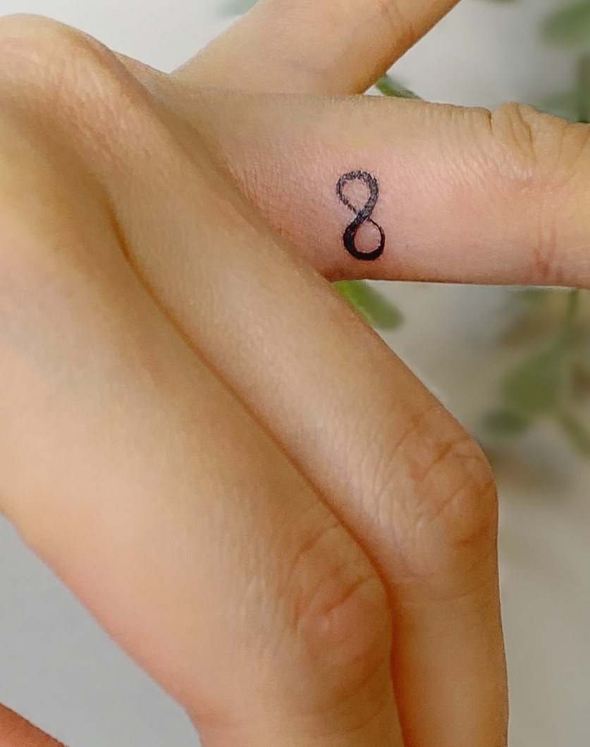 Infinity Finger Tattoo