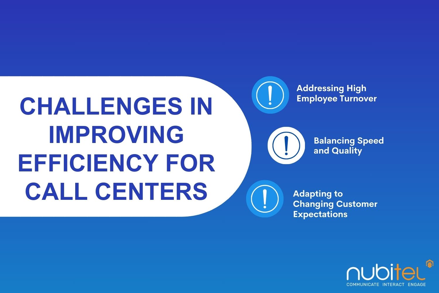 call center efficiency improvement challenges







