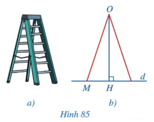 BÀI 8: ĐƯỜNG VUÔNG GÓC VÀ ĐƯỜNG XIÊNKhởi độngCâu hỏi: Cầu Bãi Cháy nối Hòn Gai và Bãi Cháy (Quảng Ninh). Trụ cầu và dây cáp của cầu gợi nên hình ảnh đường vuông góc và đường xiên. Đường vuông góc và đường xiên có tính chất như thế nào?Đáp án chuẩn:Hai đường thẳng cắt nhau ở góc vuông.Một đường mà khi giao nhau với một đường thẳng khác sẽ tạo ra một góc không đo được 90º I. Đường vuông góc và đường xiênBài 1: Cho tam giác ABC vuông tại A.a. Khoảng cách từ điểm B đến đường thẳng AC bằng độ dài đoạn thẳng nào?b. Đoạn thẳng nào là một đường xiên kẻ từ điểm B đến đường thẳng AC.Đáp án chuẩn:a) BA.b) BC II. Quan hệ giữa đường vuông góc và đường xiênBài 1: Giả sử AH, AB lần lượt là đường vuông góc và đường xiên kẻ từ điểm A đến đường thẳng d. Trong tam giác AHB, hãy so sánh:a. Số đo góc AHB và số đo góc ABH.b. Độ dài cạnh AB và độ dài cạnh AHĐáp án chuẩn:a) >b) >Bài 2: Cho tam giác nhọn ABC, B>C. Gọi H là hình chiếu của A trên BC. Sắp xếp các đoạn thẳng AB, AH, AC theo thứ tự độ dài tăng dầnĐáp án chuẩn:AH; AB; AC.III. Bài tập