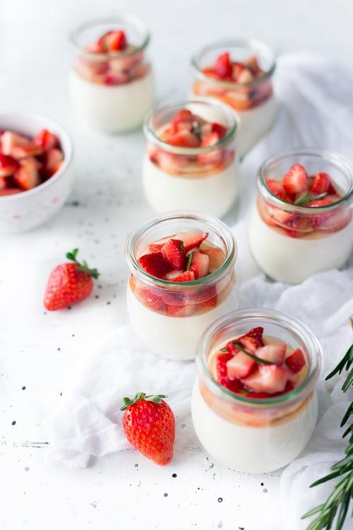 yogurt with strawberries