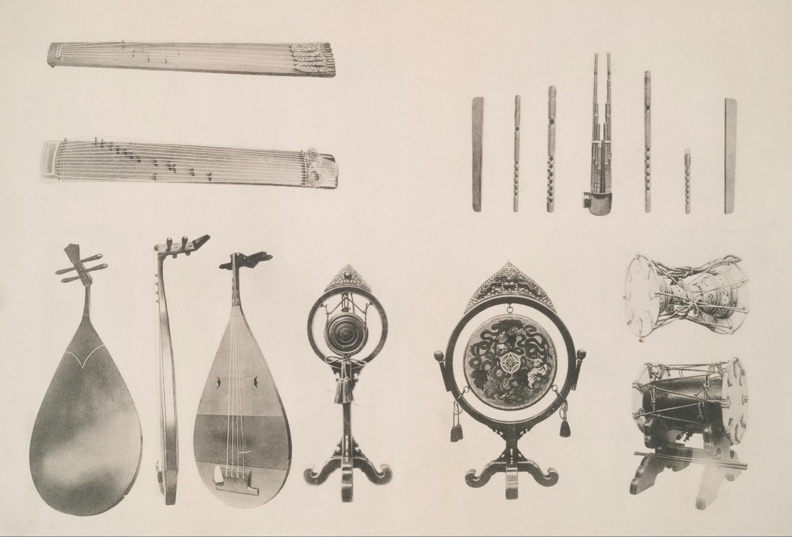 Various global instruments on display at the Musical Instrument Museum.