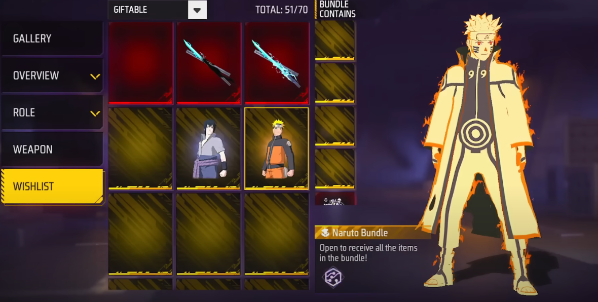 Free Fire x Naruto Shippuden Collaboration: Exclusive Items Revealed!