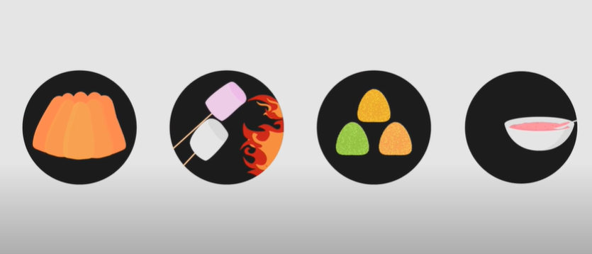 the foods made of gelatin