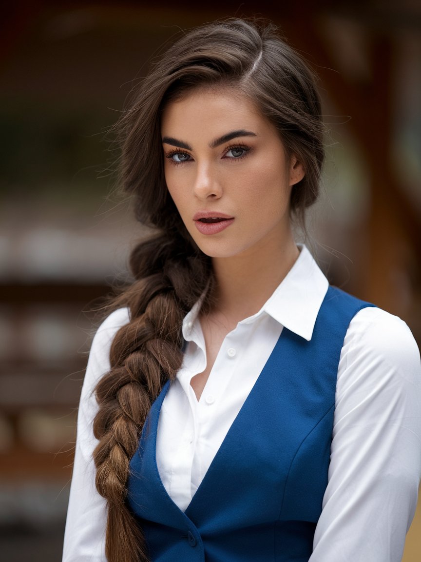 20. Voluminous Side Braid