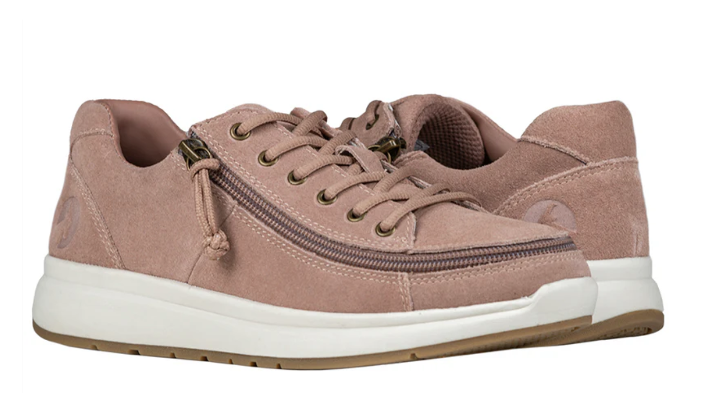 Women's Blush Suede BILLY Comfort Lows