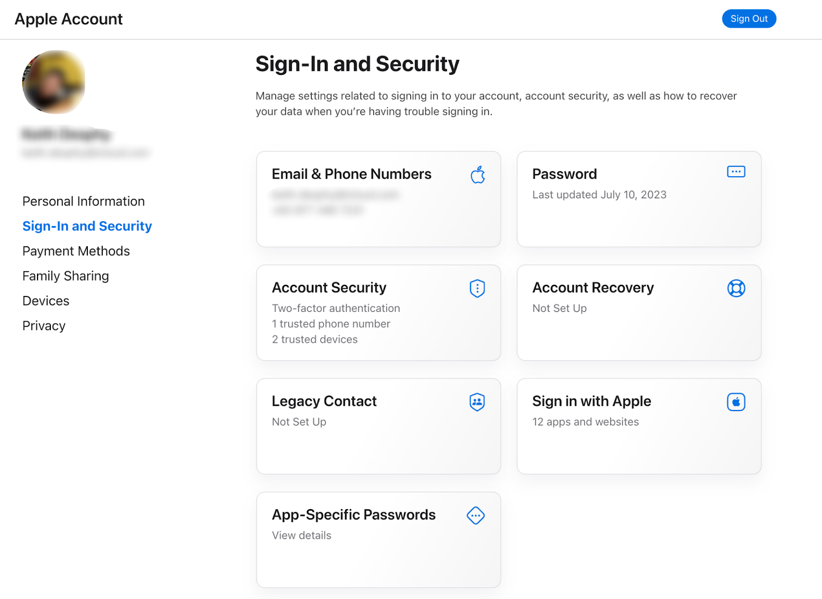 Apple email account setup