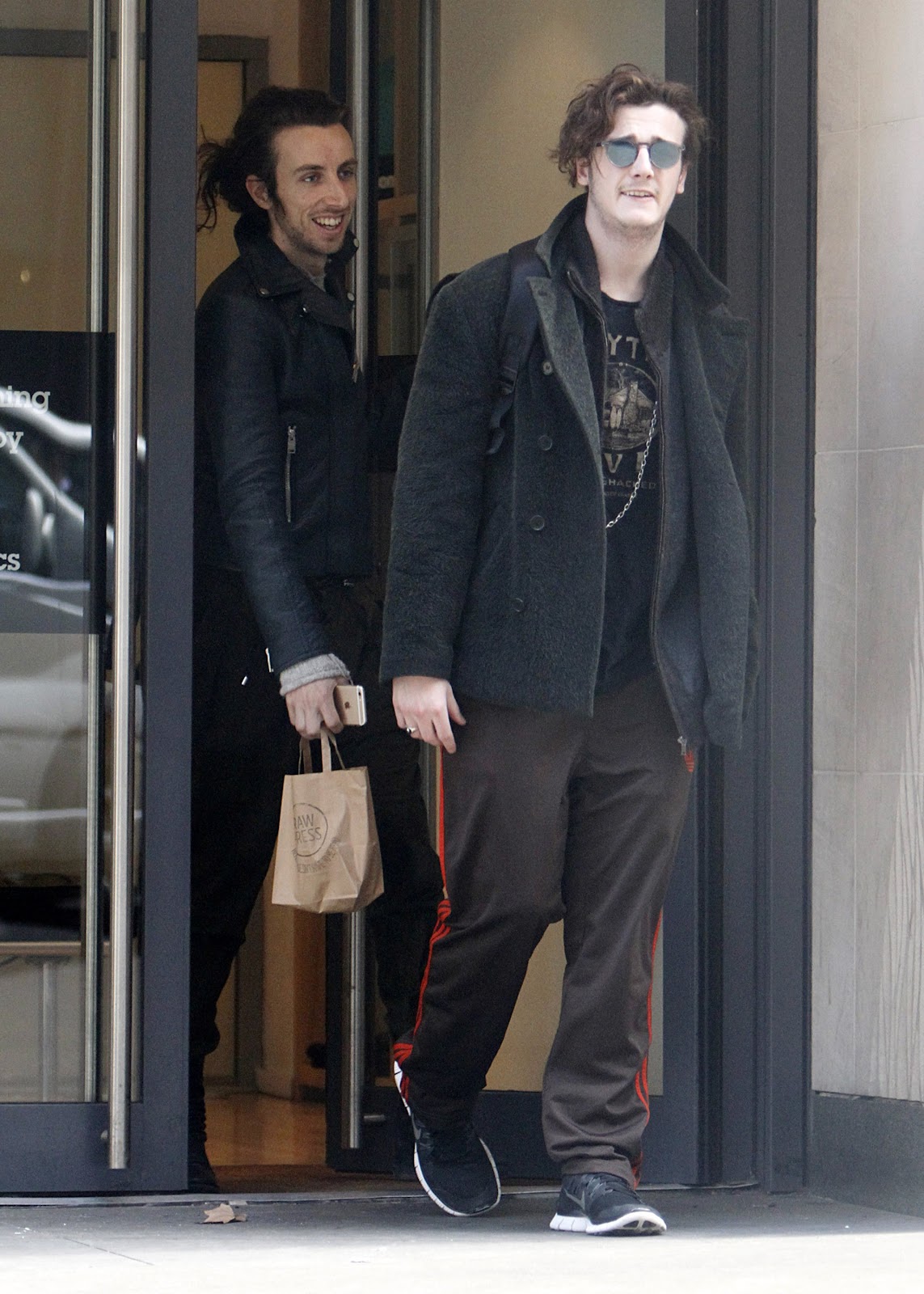 Micheál Richardson seen leaving the gym with a friend on March 5, 2015 in London | Source: Getty Images