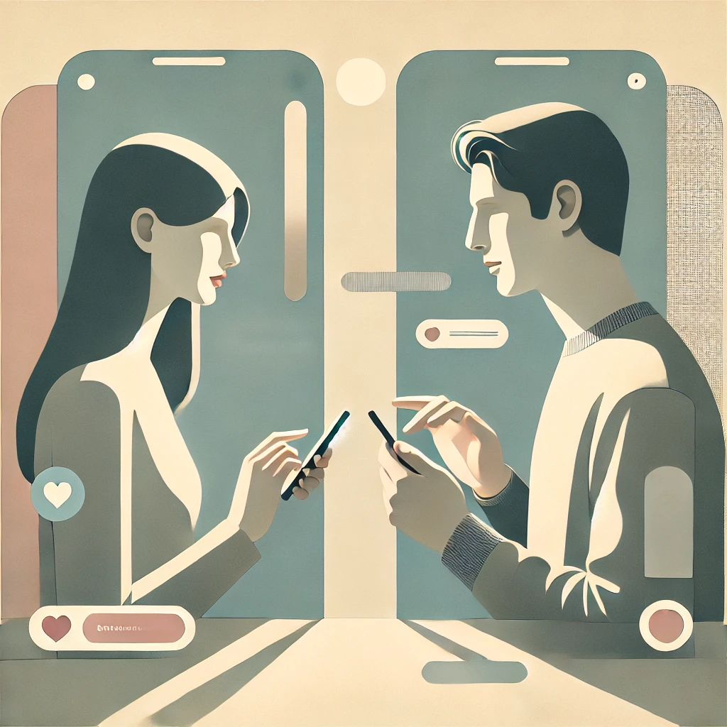 Dating app lllustration