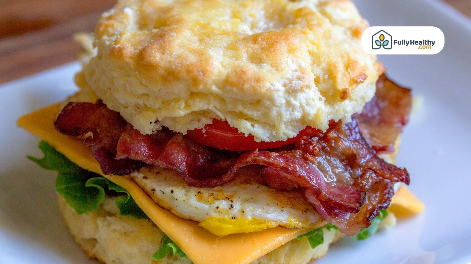 Breakfast sandwich bacon