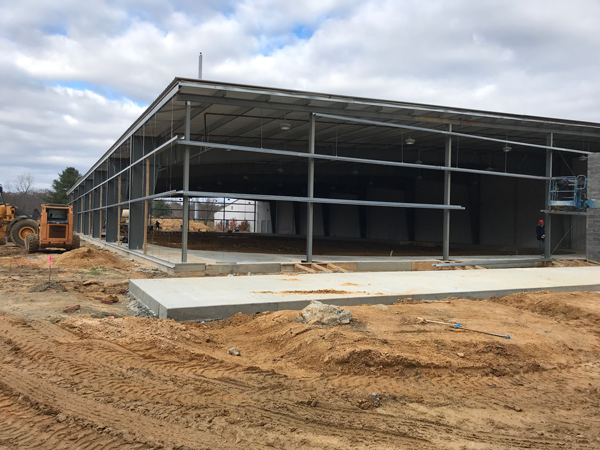 Piney Orchard Ice Arena's construction in progress