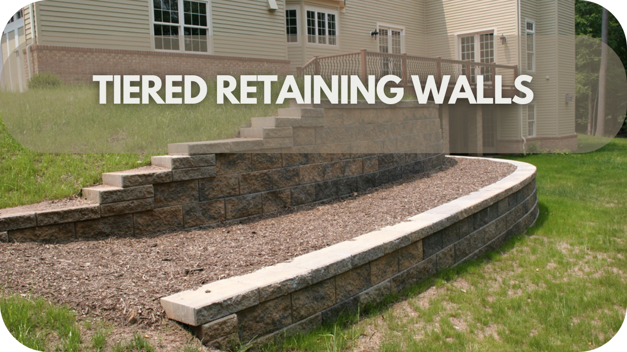 Retaining Wall Design Ideas: Tiered Retaining Walls