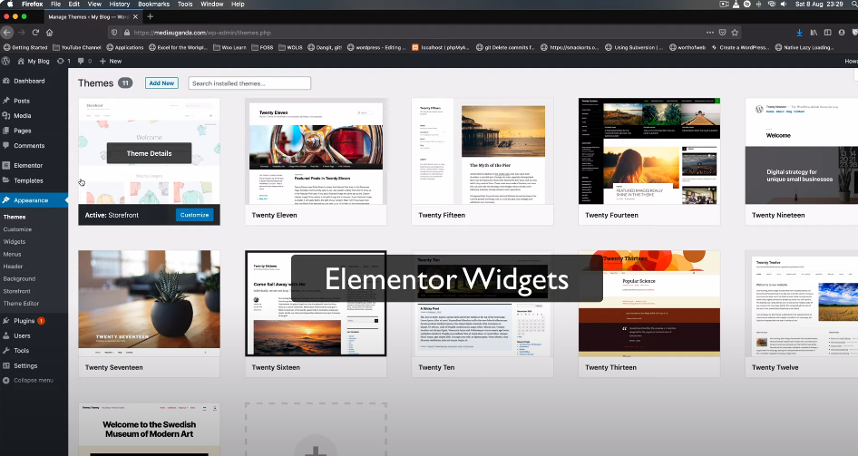 Themes and Widgets in Elementor-axiabits