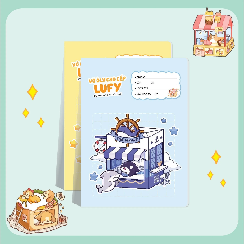 Vở 4 ô ly LUFY 48 trang Hải Tiến 1886 - Mua 10 tặng 1 bút chì – THẾ GIỚI VĂN PHÒNG mỹ phẩm - ĐỒ DÙNG HỌC SINH GIÁ Chiêm