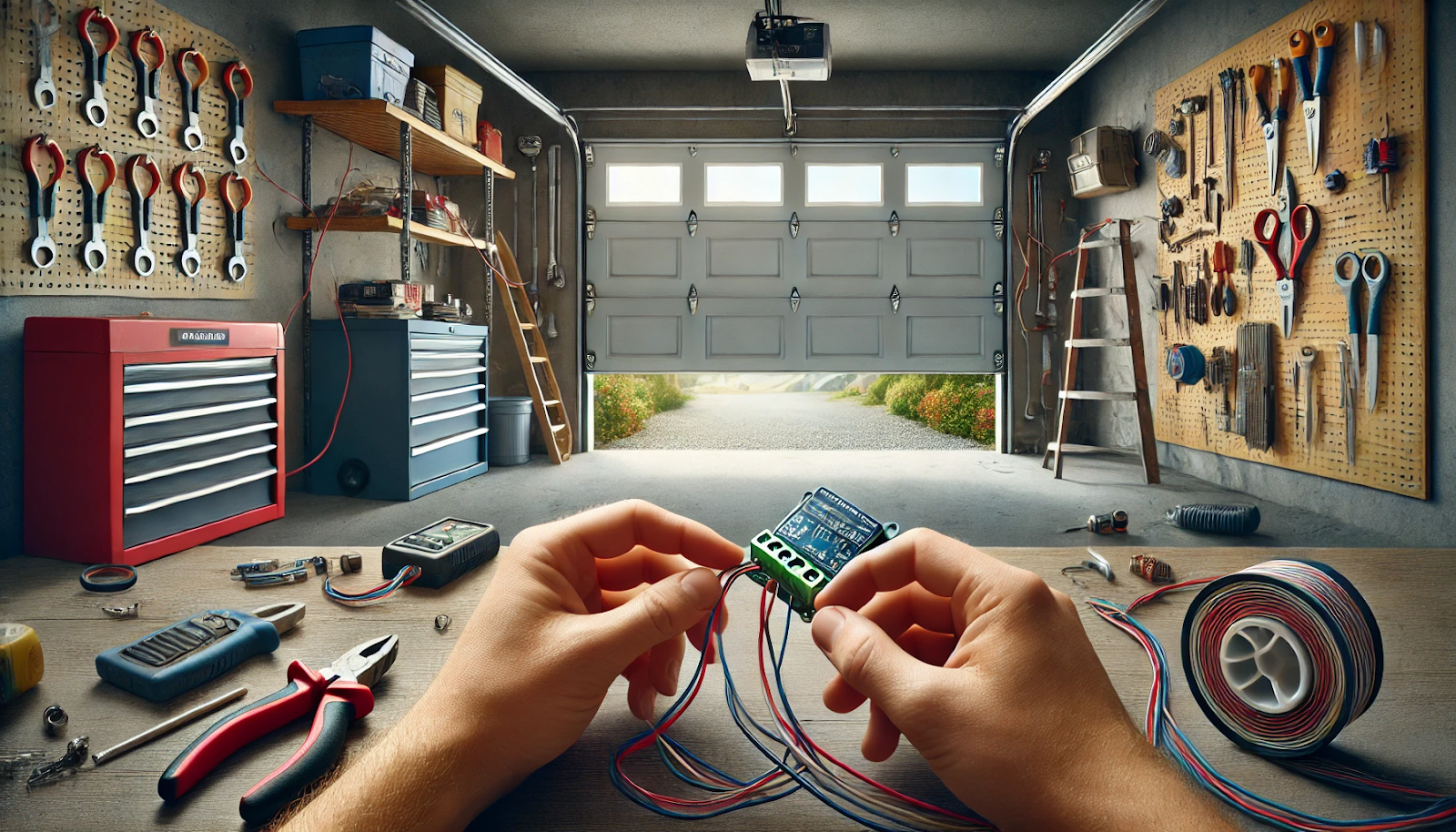 garage door sensor wiring