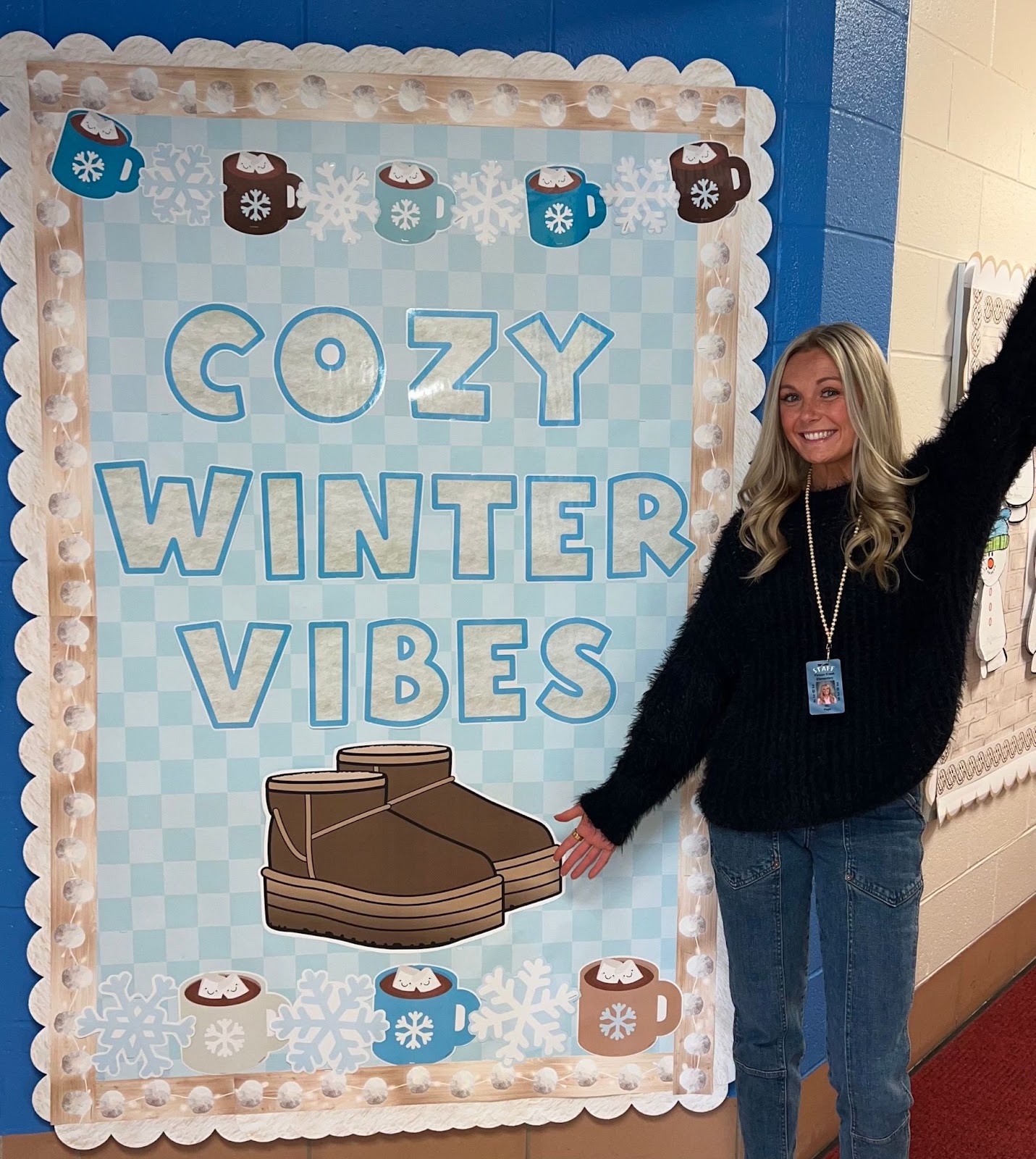 Winter vibes bulletin baord