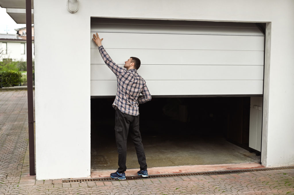 open garage door manually from outside