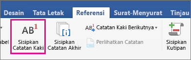 cara membuat footnote dari buku di word