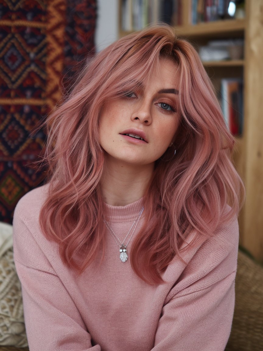 14. Cool-Toned Pink Waves