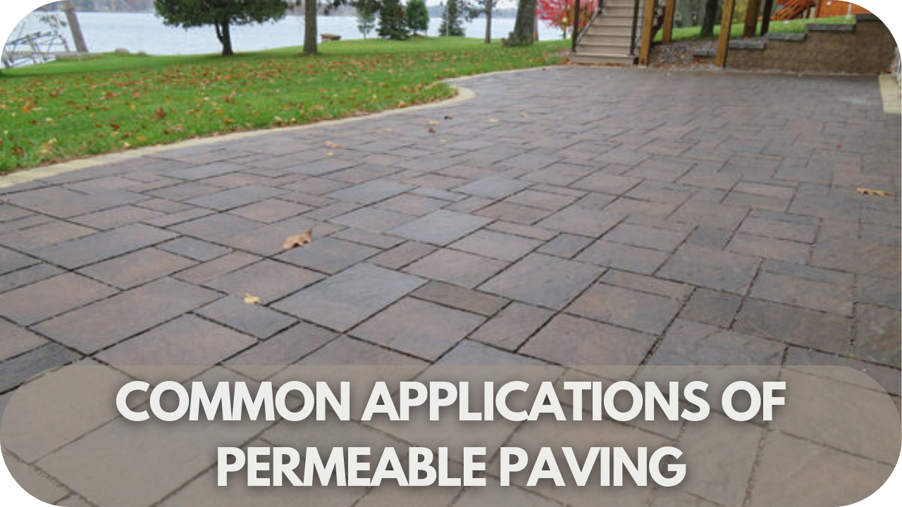 Explore the various ways permeable paving can be used in outdoor spaces.