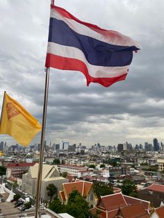 This contains an image of Bangkok flag