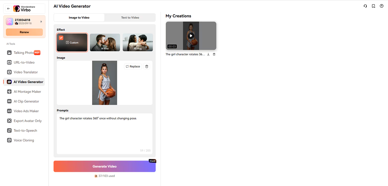Wondershare Virbo - Text-Based Microwave AI Filter Video