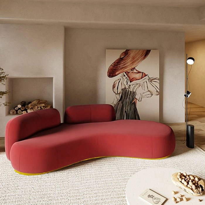 Curved Japanese sofa