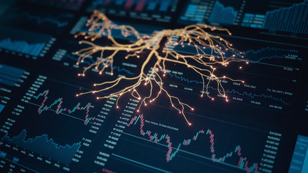 Deep learning networks analyzing financial data for improved market predictions