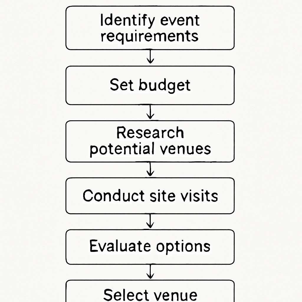 Diagram of Venue Selection Process