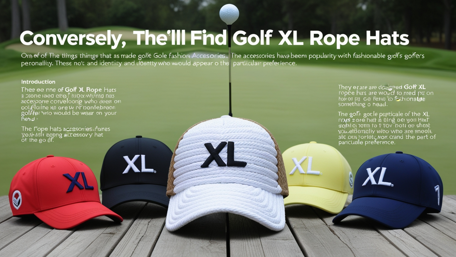 Golf XL Rope Hats