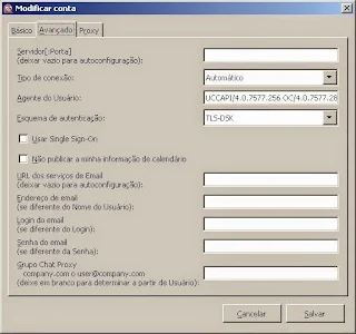Configuracao Pidgin